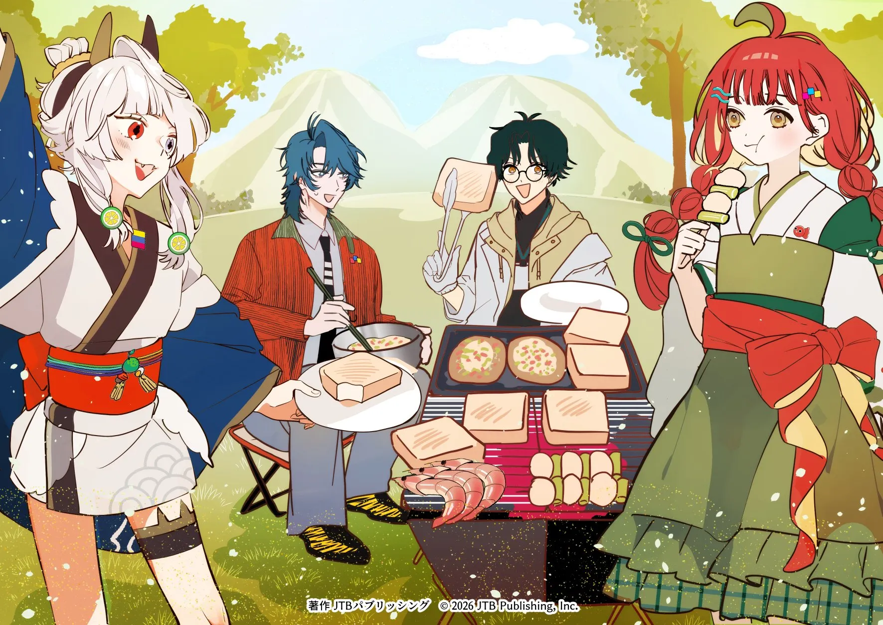 連れてって！るるぶさん単行本第2巻の描きおろしイラスト